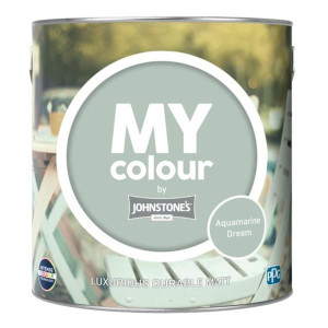 Johnstone's My Colour Interior Paint Washable Matt Aqua Dream Interior Paint 2.5L