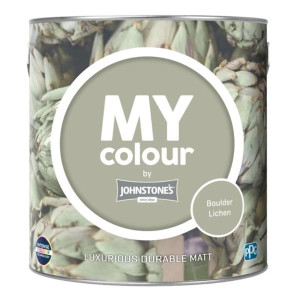 Johnstone's My Colour Interior Paint Washable Matt Bould Lichen Interior Paint 2.5L