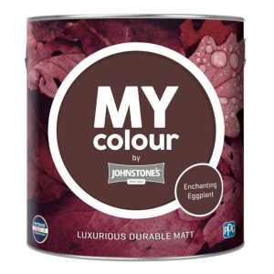 Johnstone's My Colour Interior Paint Washable Matt Enchanting Eggplant Interior Paint 2.5L