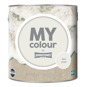 Johnstone's My Colour Interior Paint Washable Matt New Chalk Interior Paint 2.5L