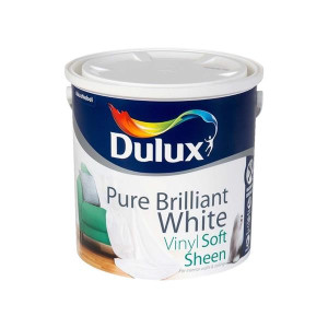 Dulux Vinyl Soft Sheen Paint 2.5L - Pure Brilliant White