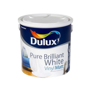 Dulux Vinyl Matt Paint 5L - Pure Brilliant White