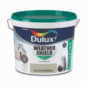 Dulux Weathershield Smooth Masonry Paint 10L Olive Garden