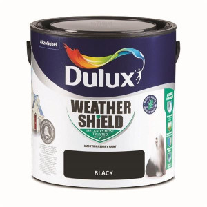 Dulux Weathershield Smooth Masonry Paint 2.5L - Black