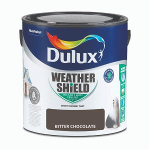 Dulux Weathershield Smooth Masonry Paint 2.5L - Bitter Chocolate