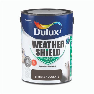 Dulux Weathershield Smooth Masonry Paint 5L - Bitter Chocolate