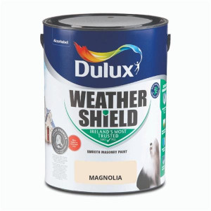 Dulux Weathershield Smooth Masonry Paint 5L - Magnolia