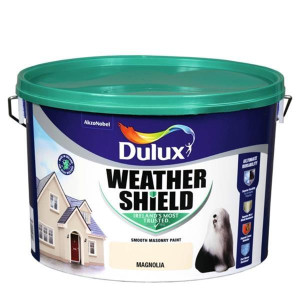 Dulux Weathershield Smooth Masonry Paint 10L Magnolia