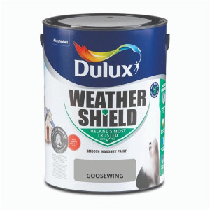 Dulux Weathershield Smooth Masonry Paint 5L - Goosewing