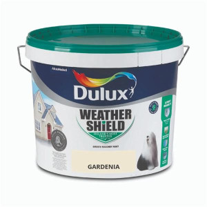 Dulux Weathershield Smooth Masonry Paint 10L Gardenia