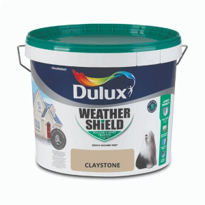 Dulux Weathershield Smooth Masonry Paint 10L Claystone