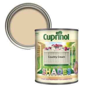 Cuprinol Garden Shades Paint 1L - Country Cream