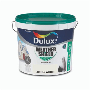 Dulux Weathershield Smooth Masonry Paint 10L Achill White