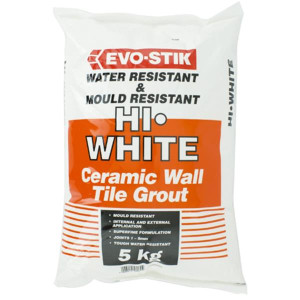 Evo Stik Hi.White Ceramic Wall Tile Grout 10Kg