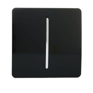 Trendi 1 Gang 2 Way Rocker Light Switch Black