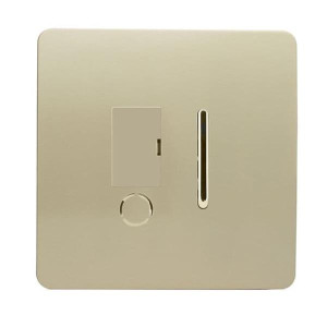 Trendi 13 Amp Fused Spur With Flex Outlet Gold