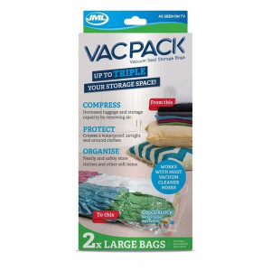 Jml Vacpack Portable Vacuum Storage Bag 2 Pack