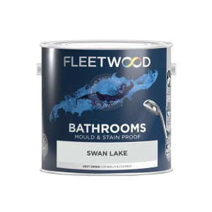 Fleetwood Mould & Stain Proof Bathroom Paint 2.5L- Swan Lake