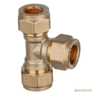 Easi Plumb 1/2" Brass Equal Tee