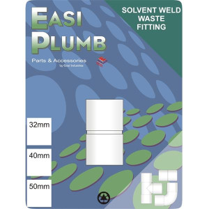 Easi Plumb 32Mm White Waste Straight Coupling