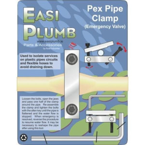 Easi Plumb Pex Pipe Clamp ( Emergency Valve)