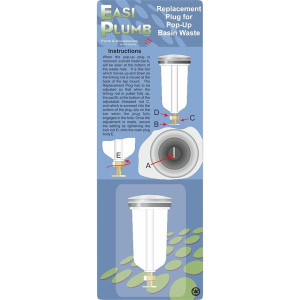 Easi Plumb Replacement Plug For Pop Up Waste