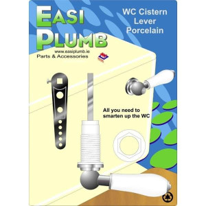 Easi Plumb White Ceramic Repro Cistern Lever Set Cp