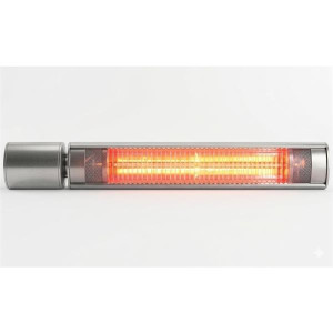 Eldorado Silver Ipx5 Ir Wall Mounted Heater C/W Remote Control