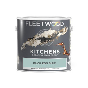 Fleetwood Washable Matt Kitchen Paint 2.5L - Duck Egg Blue