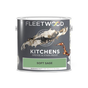 Fleetwood Washable Matt Kitchen Paint 2.5L - Soft Sage