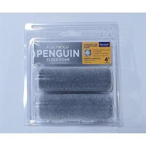 Fleetwood Penguin Flock Foam 4" Rolling Sleeve 2Pk