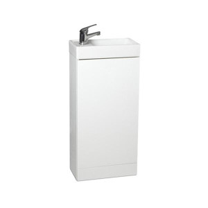 Sonas Basle Space Saving Cloakroom Unit - Light Grey Gloss