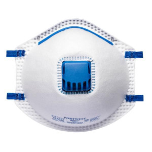 Portwest P201 Ffp2 Valved Cup Style Disposable Respirator White Pack Of 10