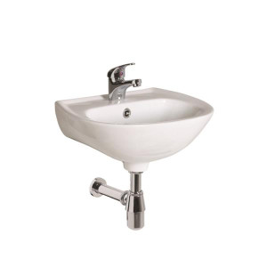 Sonas Strata 45Cm Round Fronted Basin 2 Tap Hole