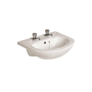 Sonas Strata Semi-Recessed Basin 2 Tap Hole