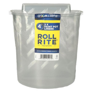 Fleetwood Roll Rite 4" Paint Pot Liner 3Pk