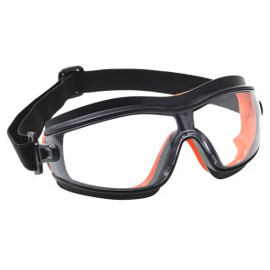 Portwest Pw26 - Slim Safety Goggle -Black & Orange