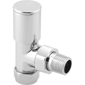 Sonas Round Angled Radiator Valves Set