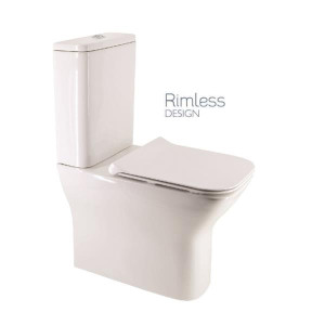 Sonas Sophia Rimless Fully Shrouded Wc - Slim Soft Close Seat