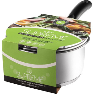 Supreme Stainless Steel 16Cm Saucepan With Lid