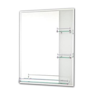 Bg Home Tema Etched 3 Shelf Mirror