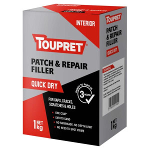 Toupret Patch & Repair Filler Quick Dry Powder White  1Kg