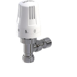 Sonas Angled Thermostatic Valve And Lockshield Set