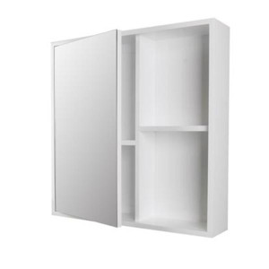 Bg Home Tema Turin White Mirror Cabinet And Shelf