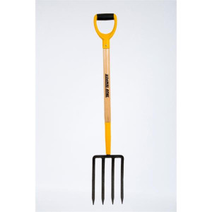 True Temper Wood Handle Digging Fork D Grip