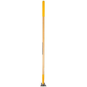 True Temper Long Wood Handle Draw Hoe / Cultivator