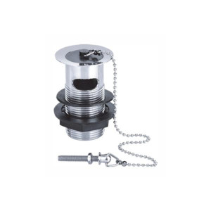 Sonas Brass Basin Waste With Plastic Plug & Chain