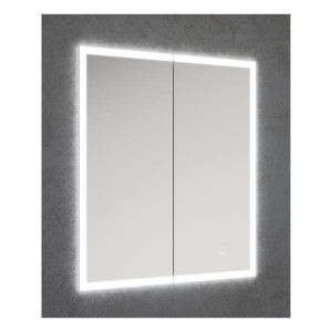 Sansa Recessed Illuminated Double Door Cabinet 60Cm