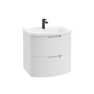 Sonas Arc 60Cm 2 Drawer Wall Hung Vanity Unit White