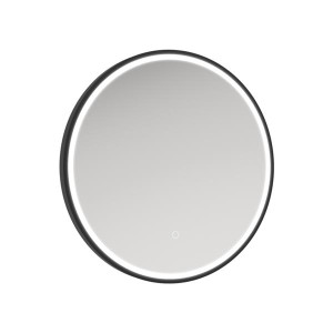 Sonas Astrid Beam Round Matt Black Mirror 60Cm